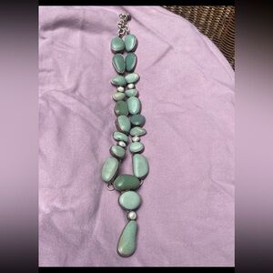 Elegant Green Stone Necklace